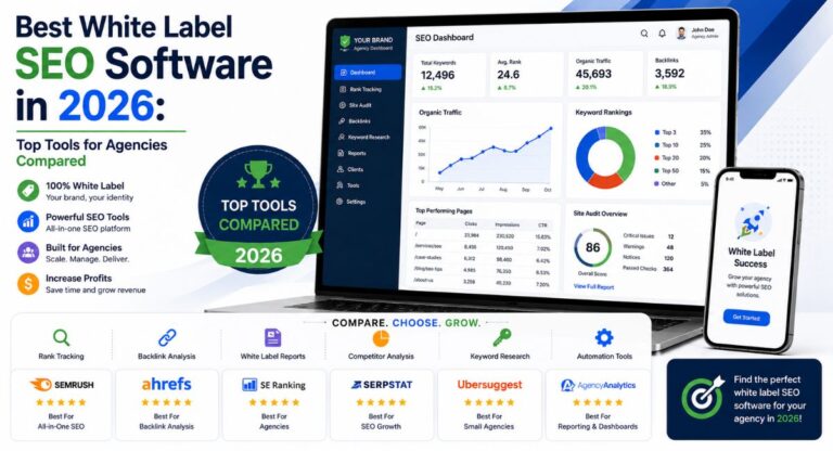 Best White Label SEO Software in 2026: Top Tools for Agencies Compared Introduction Running an SEO agency today is very different from what it was a few years ago. Clients expect detailed reports, real-time ranking updates, branded dashboards, competitor insights, and clear proof of ROI. At the same time, agencies need to manage dozens—or even hundreds—of client campaigns without drowning in spreadsheets and manual reporting. That is where white label SEO software becomes valuable. Instead of building custom reporting systems from scratch, agencies can use white label SEO tools to deliver professional SEO reports, dashboards, audits, and analytics under their own brand. The client sees your agency logo, colors, and domain rather than the software provider’s branding. For agencies in the USA, UK, Australia, and other competitive markets, white label SEO software has become less of a luxury and more of a necessity. In this guide, we compare the best white label SEO software platforms available in 2026, explain how they work, discuss essential features, and help you choose the right solution for your agency. What Is White Label SEO Software? Definition and Purpose White label SEO software is a platform that allows agencies, consultants, and marketing teams to deliver SEO services and reports under their own branding. The software provider supplies the technology, data collection, dashboards, tracking systems, and reporting infrastructure. Your agency customizes the client-facing experience with its own logo, colors, domain, and branding. From the client's perspective, everything appears to come directly from your agency. Common white label SEO functions include: SEO reporting Rank tracking Keyword monitoring Technical audits Competitor analysis Backlink monitoring Client dashboards Automated reporting The primary goal is simple: help agencies scale SEO operations while maintaining a professional brand experience. How White Label SEO Software Works Most white label SEO platforms follow a similar workflow. First, the software gathers SEO data from search engines and marketing platforms such as Google Search Console, Google Analytics, Google Ads, and social media channels. The platform then processes that information and generates reports, dashboards, rankings, audit results, and performance metrics. Agencies customize the presentation layer by adding: Company logo Brand colors Custom domain Personalized report templates Client-specific dashboards Many modern platforms also allow automated report delivery, reducing manual work significantly. Platforms like AgencyAnalytics and WebCEO provide extensive white-label reporting capabilities, including custom branding and scheduled report delivery. White Label SEO Software vs SEO Reseller Services Many agency owners confuse white label SEO software with SEO reseller services. Although they sound similar, they serve different purposes. White Label SEO Software SEO Reseller Services Provides tools and reporting infrastructure Provides actual SEO fulfillment Agency performs SEO work Third party performs SEO work Focus on data, tracking, and reporting Focus on execution and delivery Software subscription model Service partnership model Greater operational control Less operational control A simple way to understand the difference: White label software gives you the tools. SEO reseller services give you the team. Many agencies combine both approaches. They use white label software for reporting and visibility while outsourcing specific SEO tasks through trusted reseller partners. Why Agencies Use White Label SEO Software Faster Client Reporting Client reporting often consumes more time than actual SEO work. Without automation, agencies spend hours every month collecting data from different sources, formatting spreadsheets, creating charts, and building presentations. White label SEO software automates this process. Instead of manually preparing reports, agencies can schedule automated branded reports that arrive directly in clients' inboxes. What once took several hours can often take only a few minutes. Brand Consistency Across Deliverables Clients judge professionalism based on presentation. Imagine sending a report branded with another company's logo. Not ideal. White label software solves this issue by allowing agencies to fully customize reports, dashboards, and client portals. Many platforms support: Custom logos Custom domains Brand colors White-label email delivery Personalized report templates This creates a consistent client experience and strengthens brand recognition. Improved Client Retention Clients rarely stay because of ranking reports alone. They stay because they understand the value your agency delivers. Clear reporting helps clients connect SEO activities with business outcomes. When clients can easily view rankings, traffic growth, technical improvements, and campaign progress, they are more likely to remain engaged. Transparent reporting improves trust, and trust improves retention. Agency Scalability As agencies grow, reporting complexity grows too. Managing five clients manually is manageable. Managing fifty clients manually becomes a nightmare. White label SEO software allows agencies to scale operations without increasing administrative workload at the same rate. Features such as: Automated reporting Client portals Dashboard templates Multi-account management help agencies serve more clients efficiently. Reduced Manual Work Through Automation Automation is one of the biggest advantages of modern SEO platforms. Tasks that previously required manual effort can now run automatically. Examples include: Rank tracking updates Technical SEO audits Report generation Competitor monitoring Client notifications This allows agency teams to focus on strategy and execution rather than repetitive administrative work. Key Features to Look for in White Label SEO Software Not all white label SEO tools offer the same capabilities. The best platforms combine branding flexibility with strong SEO functionality. White Label Reports Reporting remains the core feature for most agencies. PDF Reporting Professional PDF reports remain popular because they are easy to share and archive. Look for platforms that allow: Custom layouts Branded headers Custom metrics Visual charts Executive summaries Automated Report Scheduling Automation saves time. Leading tools allow weekly, monthly, or custom report schedules without manual intervention. WebCEO, AgencyAnalytics, and several agency-focused platforms support automated report delivery. Custom Branding Options A strong white-label solution should support: Logo customization Custom domains Brand colors White-label emails Client portal branding The less visible the software provider becomes, the stronger your agency brand appears. Rank Tracking Accurate rank tracking remains one of the most important SEO functions. Look for: Daily ranking updates Local SEO tracking Mobile rankings Competitor tracking Historical visibility data SE Ranking, AccuRanker, Nightwatch, and Semrush are widely recognized for rank tracking capabilities. Website Audits Technical SEO audits help agencies identify issues affecting search visibility. A quality audit tool should monitor: Crawl errors Indexation issues Broken links Site speed problems Core Web Vitals Duplicate content Backlink Monitoring Backlinks remain a major ranking factor. Backlink monitoring helps agencies: Discover new links Detect lost links Analyze link quality Identify toxic backlinks Track competitor link growth Competitor Analysis Strong competitor research helps agencies uncover opportunities. Useful features include: Competitor rankings Keyword gaps Traffic estimates Backlink comparisons Content performance insights Competitor intelligence often reveals quick-win opportunities that clients would otherwise miss. Best White Label SEO Software in 2026: Top Tools for Agencies Compared Key Features to Look for in White Label SEO Software (Continued) Keyword Research Tools Every successful SEO campaign starts with keyword research. A strong white label SEO platform should help agencies discover: High-intent keywords Long-tail opportunities Competitor keywords Search volume trends Keyword difficulty scores While many agencies use dedicated platforms such as Semrush or Ahrefs for deeper research, integrated keyword tools simplify client management and reporting. The best solutions allow agencies to connect keyword discovery directly with ranking reports and client dashboards. Client Dashboard Access Modern clients expect transparency. Instead of waiting for a monthly report, many clients want 24/7 access to campaign data. Client dashboards provide: Real-time rankings Organic traffic metrics Audit results Backlink updates Goal tracking This improves communication while reducing the number of status update requests your team receives. Multi-User Team Management As agencies grow, multiple people often work on the same account. White label SEO software should support: User permissions Team roles Account access controls Collaboration tools Activity tracking This becomes especially important for agencies managing dozens of SEO specialists, account managers, and client success teams. CRM and Marketing Integrations SEO rarely operates in isolation. The best platforms connect with tools such as: Google Analytics Google Search Console Looker Studio HubSpot Salesforce Google Ads Meta Ads These integrations provide a more complete view of marketing performance and help agencies demonstrate business impact. AI-Powered SEO Insights Artificial intelligence is rapidly becoming a standard feature in SEO software. Many platforms now offer AI-powered capabilities such as: Keyword recommendations Content suggestions Performance forecasting Automated summaries Opportunity detection These features do not replace strategy, but they can reduce analysis time and improve decision-making. Best White Label SEO Software Compared Semrush Key Features Comprehensive keyword research Rank tracking Site audits Backlink analysis Agency reporting tools White-label reporting options Pros Extensive SEO database Powerful competitor research Strong reporting capabilities Excellent all-in-one platform Cons Higher pricing than many competitors Learning curve for beginners Pricing Semrush offers multiple subscription tiers with additional costs for some agency-focused features. Best For Enterprise agencies and established SEO firms managing large client portfolios. SE Ranking Key Features Rank tracking White-label reporting Keyword research Website auditing Marketing plan tools Pros Affordable pricing Strong white-label options Easy-to-use interface Good value for agencies Cons Smaller data ecosystem compared to Semrush Pricing Flexible plans suitable for small and mid-sized agencies. Best For Small to medium SEO agencies looking for affordability and scalability. AgencyAnalytics Key Features Fully branded client portals Automated reporting SEO monitoring Marketing integrations Agency dashboard management Pros Excellent reporting system Client-friendly dashboards Large integration library Agency-focused design Cons Limited deep SEO research features Pricing Subscription pricing scales based on clients and integrations. Best For Agencies focused heavily on client reporting and communication. WebCEO Key Features White-label reporting SEO audits Rank tracking Lead generation tools Team collaboration Pros Strong white-label customization Good agency features Competitive pricing Cons User interface feels dated in some areas Pricing Multiple agency-friendly plans available. Best For Agencies building customized SEO service packages. BrightLocal Key Features Local rank tracking Citation management Review monitoring Google Business Profile tracking Local SEO reporting Pros Excellent local SEO toolkit Affordable pricing Strong reporting Cons Not designed for broader enterprise SEO campaigns Pricing Pricing varies depending on locations and campaigns. Best For Local SEO agencies and multi-location businesses. Nightwatch Key Features Accurate rank tracking Visibility monitoring Segmentation features White-label reporting Pros High tracking accuracy Excellent visualization tools Flexible reporting Cons Limited all-in-one SEO functionality Pricing Keyword-based pricing model. Best For Agencies prioritizing rank tracking precision. DashThis Key Features Automated dashboards Marketing reporting White-label reports Multi-channel integrations Pros Easy setup Clean dashboards Excellent client presentation Cons Limited SEO research tools Pricing Dashboard-based pricing structure. Best For Agencies needing fast and simple reporting solutions. Serpstat Key Features Keyword research Site auditing Rank tracking Competitor analysis White-label reports Pros Affordable pricing Strong feature set Good competitor analysis Cons Smaller database than some premium competitors Pricing Budget-friendly plans for growing agencies. Best For Agencies seeking maximum value at a lower cost. Sitechecker Key Features Technical SEO audits Rank tracking Website monitoring White-label reports Pros Excellent technical SEO capabilities User-friendly interface Detailed audit reports Cons Limited advanced agency management features Pricing Flexible subscription plans available. Best For Technical SEO specialists and audit-focused agencies. AccuRanker Key Features Real-time rank tracking SERP analysis Keyword segmentation White-label reporting Pros Extremely accurate ranking data Fast updates Enterprise-grade tracking Cons Focused primarily on rank tracking Pricing Keyword-based subscription model. Best For Agencies that prioritize ranking accuracy above everything else. White Label SEO Software Comparison Table Features Comparison Tool Reporting Rank Tracking Audits Backlinks White Label Semrush Yes Yes Yes Yes Partial SE Ranking Yes Yes Yes Yes Yes AgencyAnalytics Yes Yes Limited Limited Yes WebCEO Yes Yes Yes Yes Yes BrightLocal Yes Yes Yes Limited Yes Nightwatch Yes Excellent No No Yes DashThis Excellent Limited No No Yes Serpstat Yes Yes Yes Yes Yes Sitechecker Yes Yes Excellent Limited Yes AccuRanker Yes Excellent No No Yes Pricing Comparison Tool Typical Pricing Position Serpstat Budget-Friendly SE Ranking Affordable BrightLocal Affordable Sitechecker Mid-Range WebCEO Mid-Range AgencyAnalytics Mid-Range Nightwatch Mid-Range DashThis Mid-Range Semrush Premium AccuRanker Premium Because vendors frequently update pricing, always verify current plans directly on the provider's website before making a purchasing decision. White Label Branding Comparison Tool Custom Logo Custom Domain Client Portal AgencyAnalytics Yes Yes Yes WebCEO Yes Yes Yes SE Ranking Yes Yes Yes BrightLocal Yes Limited Yes DashThis Yes Limited Yes Best Use Cases Agency Type Recommended Tool Enterprise SEO Agency Semrush Local SEO Agency BrightLocal Reporting-Focused Agency AgencyAnalytics Budget-Conscious Agency Serpstat Technical SEO Agency Sitechecker Rank Tracking Specialist AccuRanker Small Agency SE Ranking How to Choose the Right White Label SEO Software Based on Agency Size Small agencies often benefit from affordable solutions like SE Ranking or Serpstat. Larger agencies typically need enterprise-grade platforms with stronger collaboration and reporting capabilities. Based on Client Volume An agency managing ten clients has very different requirements than one managing one hundred clients. As client volume grows, automation becomes increasingly important. Look for: Automated reporting Bulk management Client portals Team permissions Based on Budget Cheaper software is not always cheaper in the long run. A lower-cost tool that requires extensive manual work may ultimately cost more through lost productivity. Consider total operational value rather than subscription price alone. Based on Reporting Requirements If reporting is your agency's primary client touchpoint, prioritize: AgencyAnalytics WebCEO DashThis SE Ranking These platforms place heavy emphasis on client-facing reporting. Based on SEO Service Offerings Different agencies require different capabilities. A local SEO agency may prioritize BrightLocal. A technical SEO consultancy may favor Sitechecker. A full-service SEO agency may need Semrush or SE Ranking. White Label SEO Software for Different Agency Types Small SEO Agencies Cost efficiency and simplicity matter most. Recommended options: SE Ranking Serpstat WebCEO Local SEO Agencies Local visibility requires specialized tools. Recommended options: BrightLocal SE Ranking Enterprise SEO Agencies Large-scale campaigns require deeper datasets and advanced reporting. Recommended options: Semrush AccuRanker Digital Marketing Agencies Agencies managing multiple marketing channels benefit from broad integrations. Recommended options: AgencyAnalytics DashThis SaaS Marketing Agencies SaaS campaigns often require deeper competitive research and technical SEO. Recommended options: Semrush Sitechecker Freelancers and Consultants Independent consultants often need affordability and ease of use. Recommended options: SE Ranking Serpstat BrightLocal. Best White Label SEO Software in 2026: Top Tools for Agencies Compared (Part 3) How to Build a Complete White Label SEO Stack The most successful agencies rarely rely on a single platform. Instead, they build a complete SEO technology stack that combines reporting, auditing, rank tracking, client management, and automation. Think of it like a construction crew. A hammer is useful, but you still need drills, measuring tools, and safety equipment to finish the job properly. The same principle applies to SEO. SEO Reporting Software Reporting is the foundation of every white label SEO operation. Good reporting software helps agencies: Demonstrate progress Improve transparency Reduce reporting time Increase client trust Popular choices include: AgencyAnalytics DashThis WebCEO SE Ranking These platforms focus heavily on branded reporting and client-facing dashboards. Rank Tracking Software Rank tracking remains one of the most requested client deliverables. Reliable rank tracking software should provide: Daily updates Local rankings Mobile rankings Competitor tracking Historical visibility trends Popular choices include: AccuRanker Nightwatch SE Ranking Semrush Technical SEO Tools Technical SEO issues can quietly hurt rankings for months if nobody notices them. Technical audit tools help identify: Crawl errors Broken links Indexing issues Core Web Vitals problems Duplicate content Popular choices include: Sitechecker Semrush WebCEO Link Building Tools Backlinks remain an important ranking signal. Strong backlink monitoring tools help agencies: Discover new backlinks Monitor lost links Analyze competitor profiles Evaluate link quality Popular choices include: Semrush Ahrefs Serpstat Client Management Tools Many agencies struggle with communication rather than SEO. Client management systems help organize: Client communication Deliverables Projects Approvals Team collaboration Common options include: HubSpot ClickUp Asana Monday.com AI SEO Tools AI continues to transform SEO workflows. Modern AI-powered platforms help agencies: Generate content briefs Analyze SERPs Identify optimization opportunities Create executive summaries Automate reporting insights However, AI should support strategy—not replace it. Google continues to emphasize helpful, people-first content rather than content created solely for search engines. White Label SEO Software ROI One of the biggest questions agency owners ask is: "Will this software actually make money for my business?" In many cases, the answer is yes—if the platform improves efficiency, reporting quality, and client retention. Cost Savings Without automation, teams spend countless hours collecting data and building reports manually. White label software reduces: Reporting time Administrative workload Spreadsheet management Repetitive SEO tasks These savings often become significant as client numbers increase. Time Savings Time is often the biggest hidden expense in agency operations. Consider a simple example. If an account manager spends three hours preparing reports for ten clients every month, that equals 30 hours monthly. Automation can reduce that workload dramatically. The result: More time for strategy Better client communication Increased productivity Increased Client Retention Acquiring a new client usually costs more than keeping an existing one. Professional reporting helps clients understand: What work was completed What results were achieved What opportunities remain When clients clearly see value, retention often improves. Revenue Growth Potential White label SEO software can support growth in several ways: Faster onboarding Higher client capacity Improved reporting quality Better service consistency More scalable operations The software itself does not create revenue. Instead, it allows agencies to deliver services more efficiently and consistently. ROI Calculation Example Monthly Costs Example agency expenses: SEO software subscription: $300 Additional integrations: $100 Total monthly cost: $400 Monthly Returns Potential monthly gains: 20 hours saved Faster client onboarding Better retention Increased capacity If those efficiencies help retain one client worth $1,000 monthly, the software may quickly pay for itself. Estimated ROI Simple ROI formula: ROI = (Gain from Investment - Cost of Investment) ÷ Cost of Investment × 100 Each agency will have different results depending on pricing, client volume, and operational efficiency. White Label SEO Software Implementation Guide Even the best platform can fail if implementation is poor. A structured rollout process improves adoption and long-term success. Initial Setup Start by defining: Goals Reporting requirements Team responsibilities Client expectations Avoid importing every client at once. Begin with a controlled rollout. Brand Customization White label software should reflect your agency's identity. Configure: Agency logo Brand colors Custom domain Report templates Email branding Consistency builds trust. Client Onboarding Before inviting clients into dashboards: Test reports Verify integrations Check data accuracy Customize views A polished first impression matters. Team Training Software only creates value when people use it correctly. Provide training on: Reporting workflows Dashboard management Client communication Automation settings Well-trained teams deliver better client experiences. Workflow Automation Automation should handle repetitive work. Examples include: Scheduled reports Audit alerts Ranking updates Dashboard refreshes This reduces human error and saves time. Performance Monitoring Review performance regularly. Track: Client satisfaction Report engagement Workflow efficiency Team productivity Continuous optimization often delivers the highest long-term returns. Common Mistakes When Choosing White Label SEO Software Focusing Only on Price Cheaper software is not always the better investment. A platform that saves 20 hours per month may provide far greater value than a lower-priced alternative. Focus on outcomes rather than subscription cost alone. Ignoring Data Accuracy Accurate data builds trust. Inaccurate rankings or reporting errors can damage client relationships quickly. Always verify data quality before committing to a platform. Choosing Tools Without Client Dashboards Many agencies underestimate how much clients appreciate transparency. Client dashboards reduce reporting requests and improve communication. A platform without client visibility may create unnecessary workload. Overlooking Scalability The software that works for five clients may struggle with fifty. Consider future growth when evaluating tools. Switching platforms later often creates unnecessary complexity. Not Testing White Label Features Some tools advertise white labeling but offer limited customization. Before purchasing: Test reports Test dashboards Test branding options Review client-facing experiences A proper trial can prevent expensive mistakes. Emerging Trends in White Label SEO Software The SEO software market continues to evolve rapidly. Several trends are shaping the next generation of agency platforms. AI-Powered Reporting AI-generated summaries help agencies explain results faster. Instead of manually writing report commentary, AI can provide draft insights that teams can review and customize. AI Search Visibility Tracking Traditional rank tracking focuses on search engine results pages. New tools increasingly monitor visibility within AI-powered search experiences and answer engines. This area will likely become more important over the next few years. Automated SEO Recommendations Modern platforms now suggest: Technical fixes Content opportunities Internal linking improvements Keyword targets These recommendations help agencies prioritize work more efficiently. Multi-Channel Marketing Dashboards Clients want a complete marketing picture. Many reporting platforms now combine: SEO PPC Social media Email marketing Analytics within a single dashboard. Predictive SEO Analytics Predictive analytics uses historical data to estimate future performance. While predictions are never perfect, they can support planning and forecasting decisions. Frequently Asked Questions What is white label SEO software? White label SEO software allows agencies to provide SEO reporting, dashboards, audits, and analytics under their own branding rather than the software provider's brand. How does white label SEO software work? The software collects SEO data, processes it, and presents it through customizable reports and dashboards that agencies can brand as their own. What is the best white label SEO software? The answer depends on your needs. Semrush: Best for enterprise agencies SE Ranking: Best overall value AgencyAnalytics: Best for reporting BrightLocal: Best for local SEO AccuRanker: Best for rank tracking Can freelancers use white label SEO tools? Yes. Many freelancers use white label platforms to create professional reports and strengthen their personal brand. How much does white label SEO software cost? Pricing varies widely. Entry-level tools may start around a few dozen dollars per month, while enterprise solutions can cost several hundred dollars monthly depending on features and usage. Because pricing changes frequently, always verify current plans directly with the vendor. Is white label SEO software worth it? For most agencies, yes. The ability to automate reporting, improve branding, and scale operations often justifies the investment. What is the difference between white label SEO software and SEO reseller services? White label software provides tools and reporting systems. SEO reseller services provide actual SEO fulfillment and execution. Which white label SEO software is best for agencies? SE Ranking, AgencyAnalytics, WebCEO, and Semrush consistently rank among the strongest options for agencies because they balance reporting, SEO functionality, and scalability. Final Verdict White label SEO software has become an essential part of modern agency operations. The right platform helps agencies deliver professional reports, automate repetitive tasks, improve client communication, and scale services without dramatically increasing workload. If you want the most complete SEO ecosystem, Semrush remains a strong choice. If you need the best balance of affordability and functionality, SE Ranking stands out. If reporting is your top priority, AgencyAnalytics deserves serious consideration. For local SEO agencies, BrightLocal remains one of the strongest specialized solutions available. Ultimately, the best white label SEO software is the one that aligns with your agency's size, client expectations, reporting needs, and growth goals. Choose carefully, test thoroughly, and focus on delivering measurable value to clients. The software is only the vehicle. Your strategy, expertise, and execution are what drive long-term success. White Label SEO Software